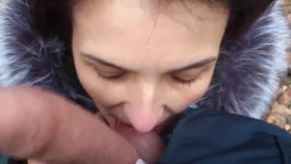 В Заставил сосать осеннем лесу зрелку