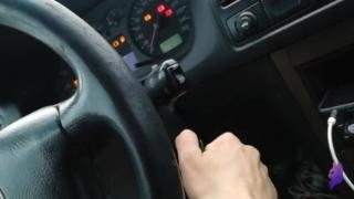 Стройная сучка дала в салоне авто
