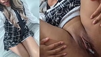 Casero Real de Colegiala Virgen de Colegio privado... La Muy Cachonda Me Deja Venirme Adentro y Grabarla Mientras Me La Follo